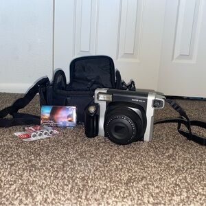 Fujifilm Instax Wide 300 Instant Camera - Black and Silver + accessories